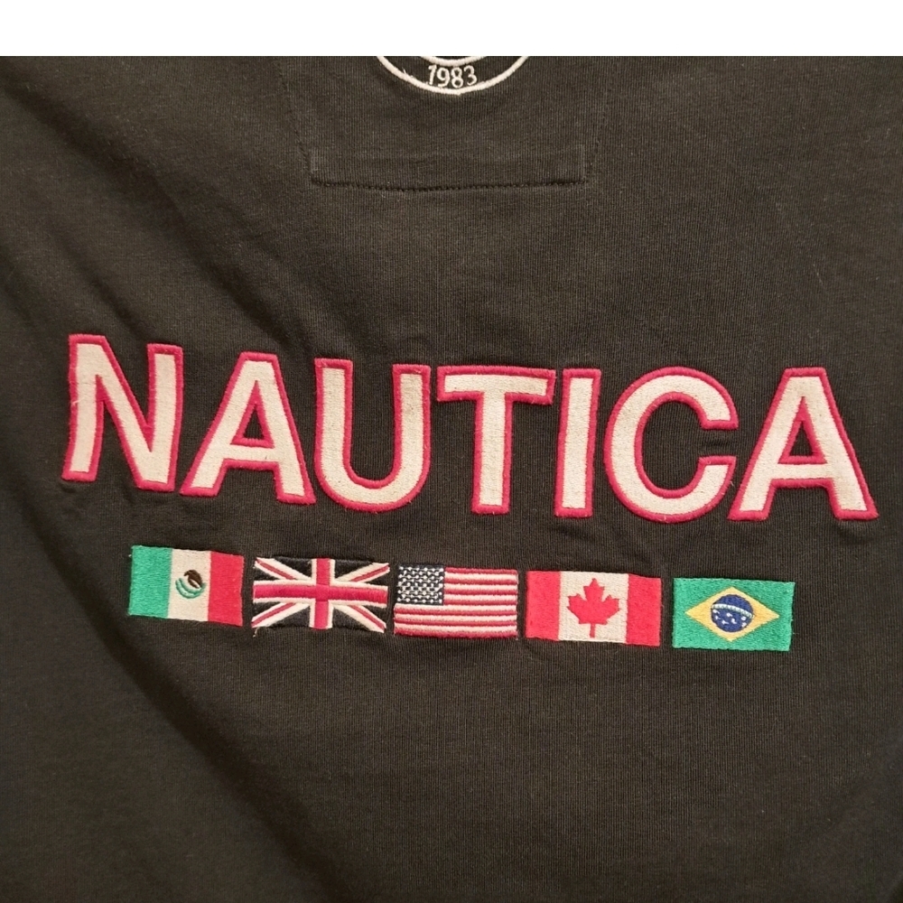 Nautica 2018 Sailing International Men's Polo Shirt Short Sleeve Size Large Slim - Picture 7 of 9
